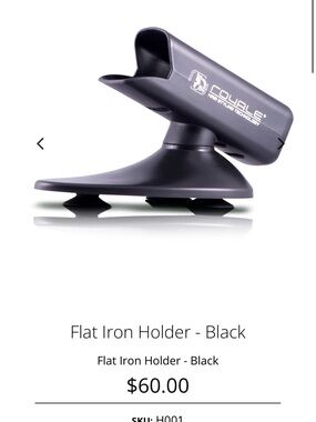 COYBIE Flat Iron Holder - Black